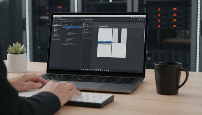 Desenvolvedor criando blocos Gutenberg personalizados no WordPress, unindo design e tecnologia para elevação de marca
