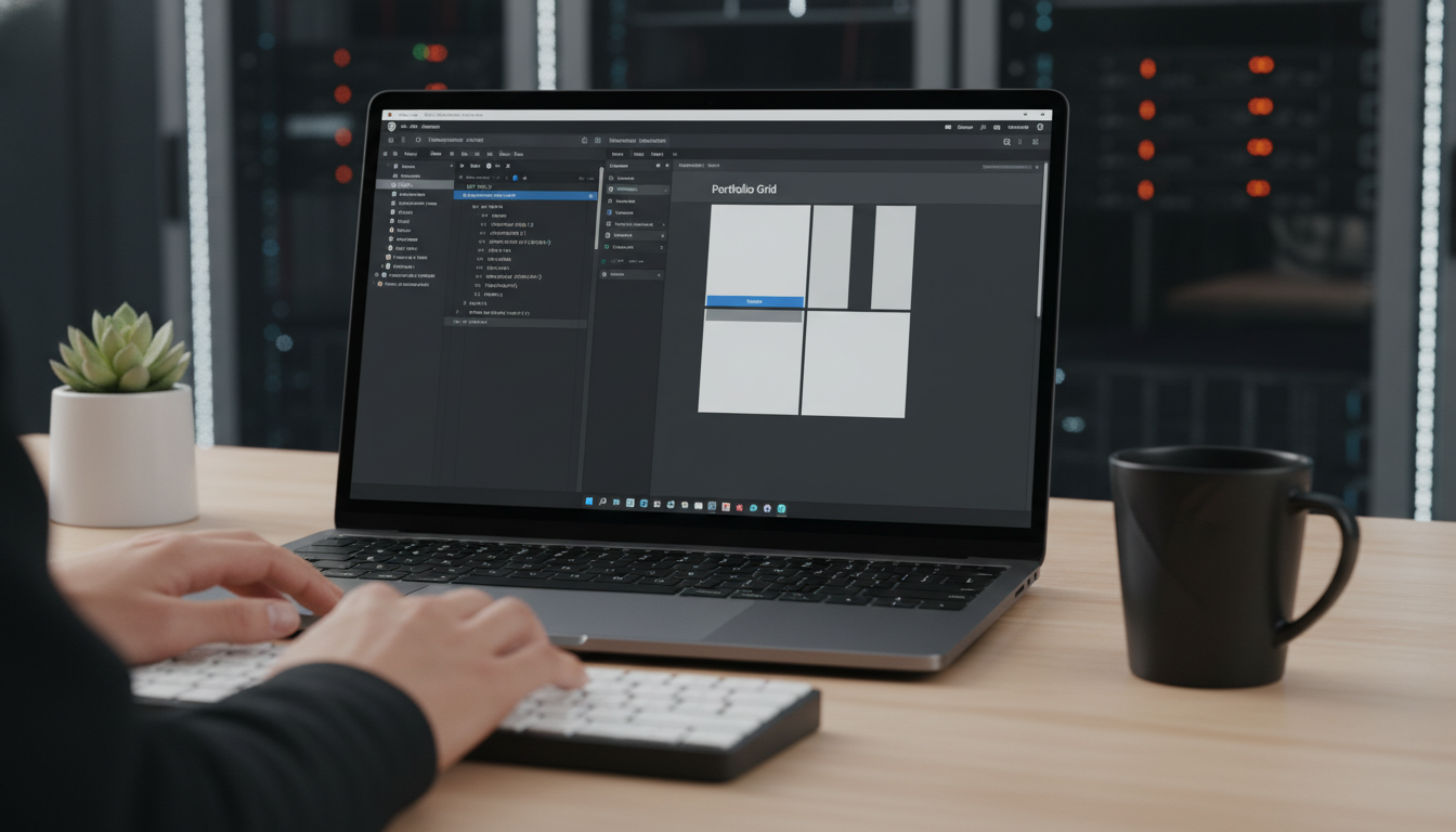 Desenvolvedor criando blocos Gutenberg personalizados no WordPress, unindo design e tecnologia para elevação de marca